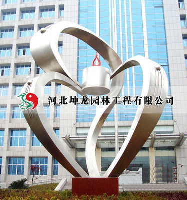 不锈钢雕塑 校园、广场与抽象艺术的空间对话